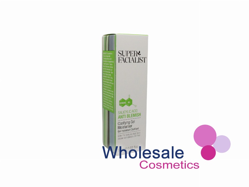6 x Super Facialist Salicylic Acid Clarifying Gel Moisturiser 50ml - ANTI BLEMISH
